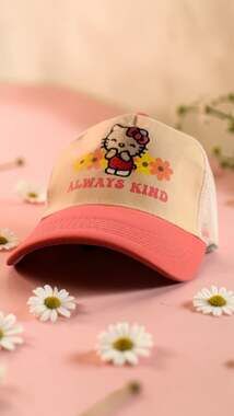 Sanrio Hello Kitty "Always Kind" Trucker Hat, One Size